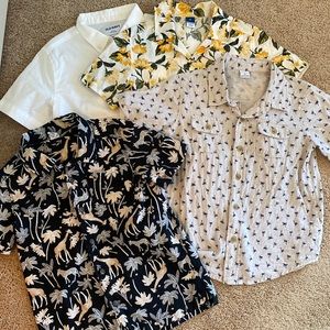 Lot of 4 Old Navy Button Up Boys Shirts
